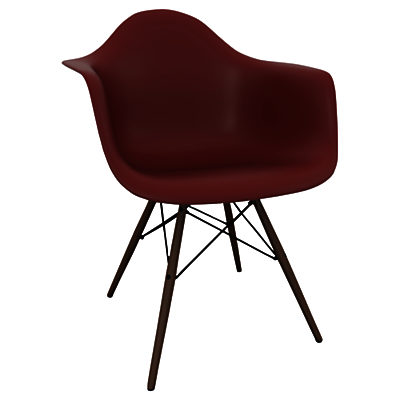 Vitra Eames DAW 43cm Armchair Oxide Red / Dark Maple